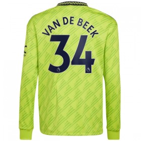 Goedkope Manchester United Van De Beek 34 Third Shirt 2022-23 Lange Mouw
